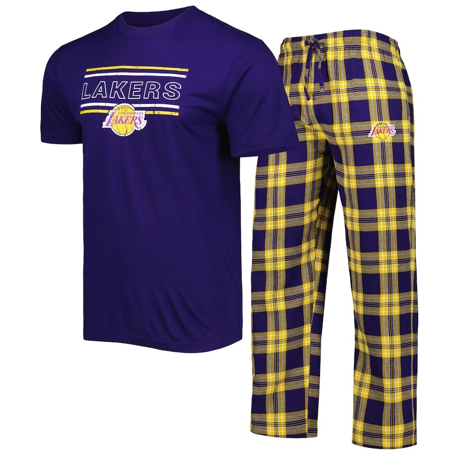 

Пижамный комплект Concepts Sport Los Angeles Lakers, фиолетовый