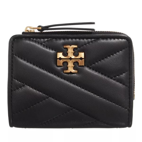 

Кошелек kira chevron bi-fold wallet Tory Burch, черный