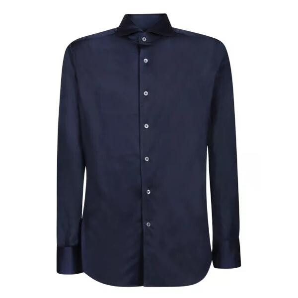 

Футболка classic longsleeve shirt Canali, синий