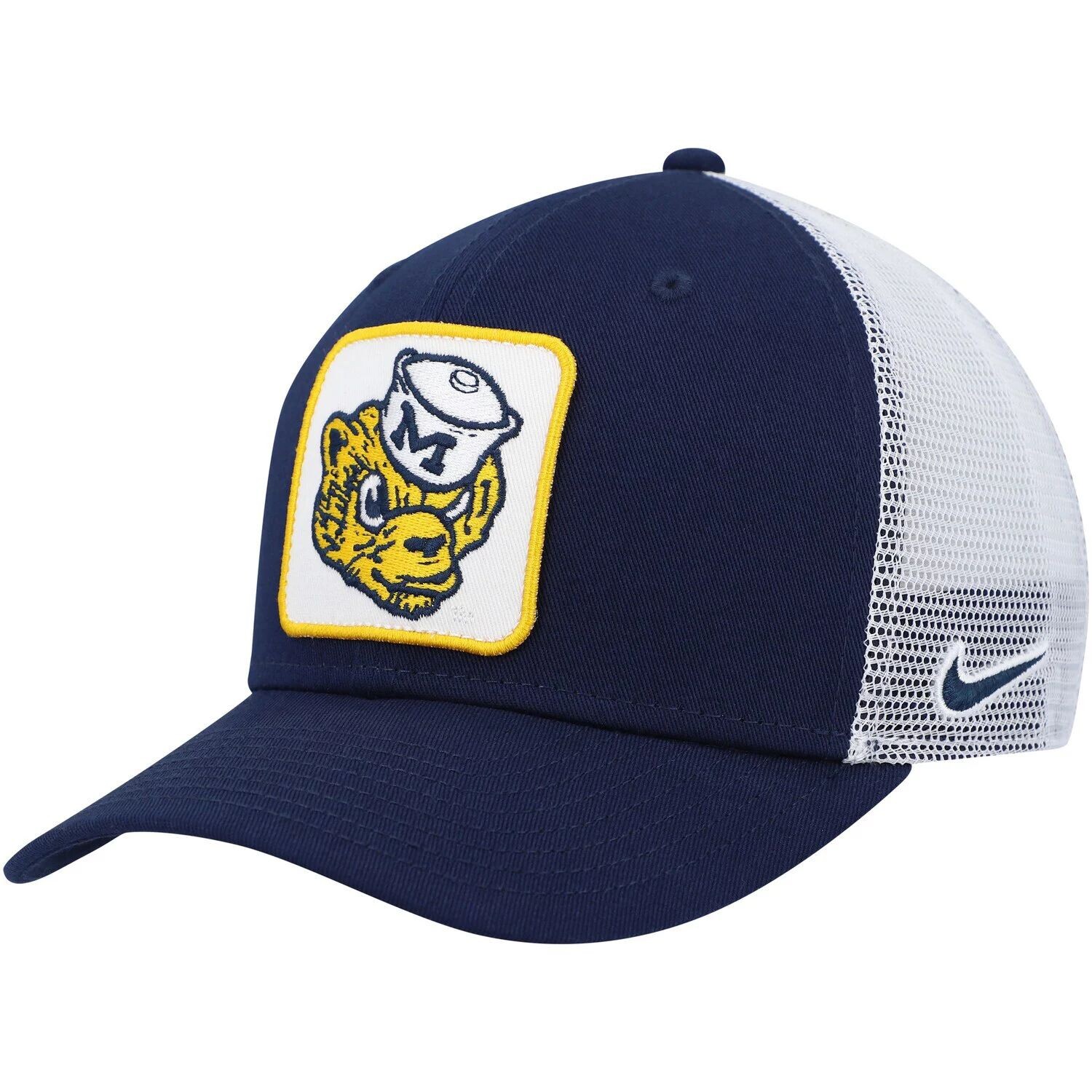 

Мужская кепка Nike Navy/White Michigan Wolverines Classic99 Trucker Snapback