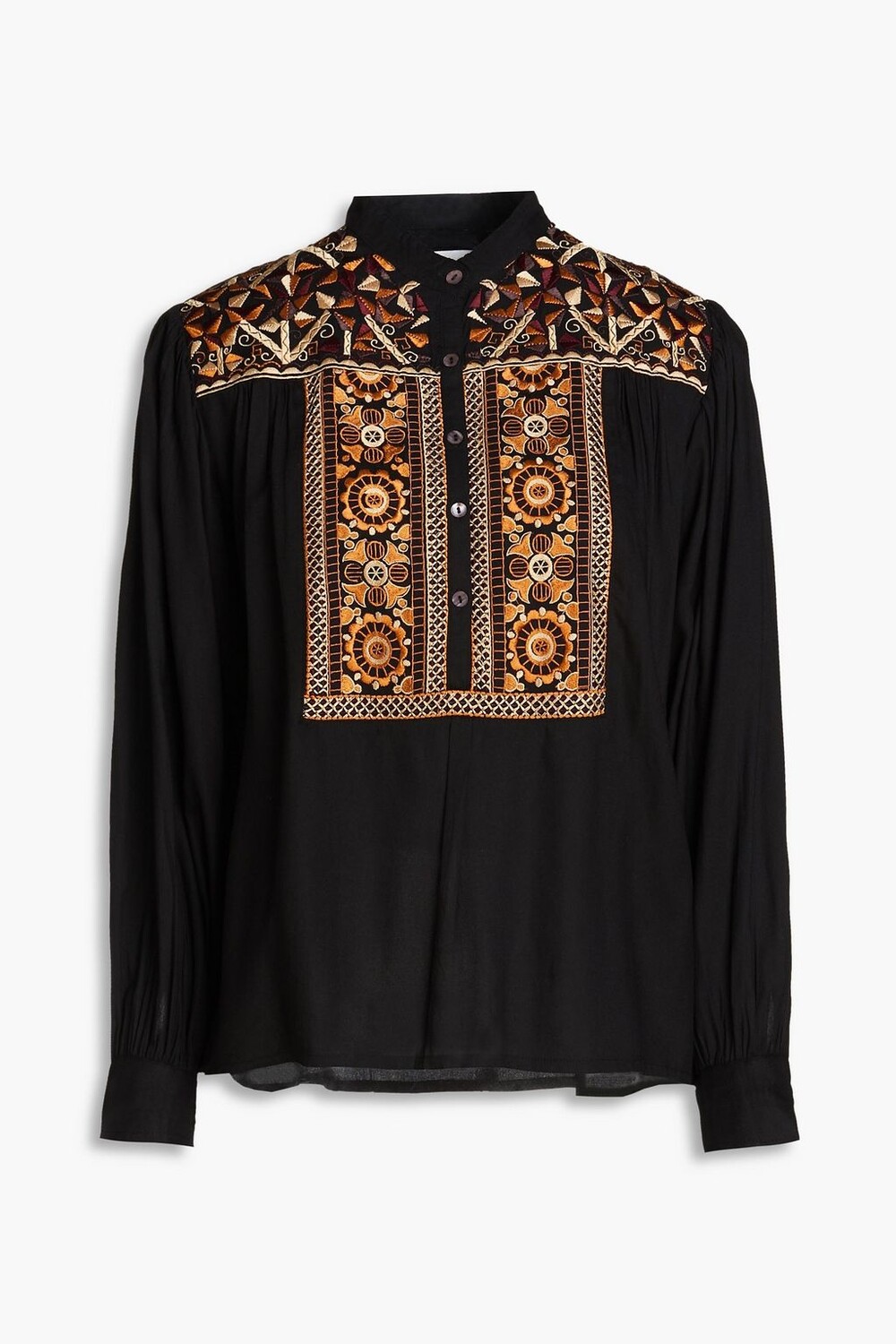 

Блузка Bettina из крепа с вышивкой ANTIK BATIK, черный