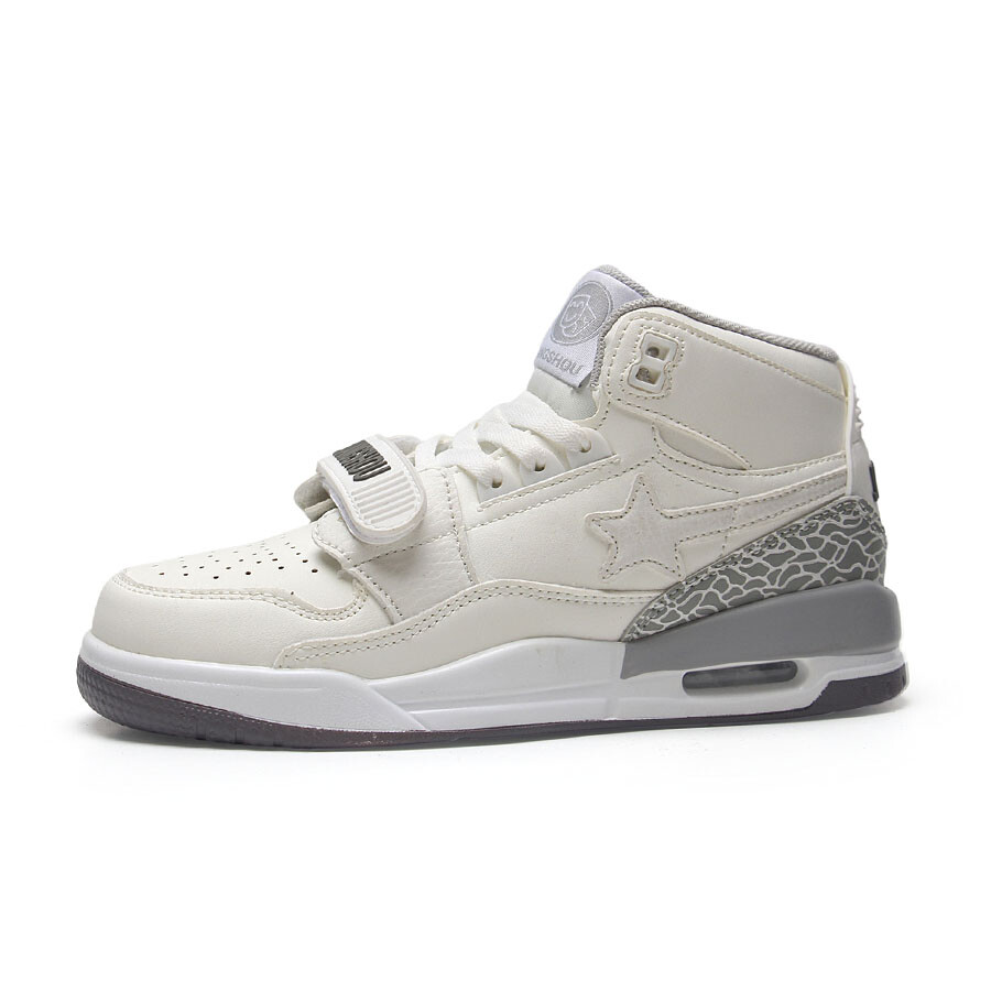 

Кроссовки JIANGSHOU Skateboarding Shoes Unisex High-top, белый/синий