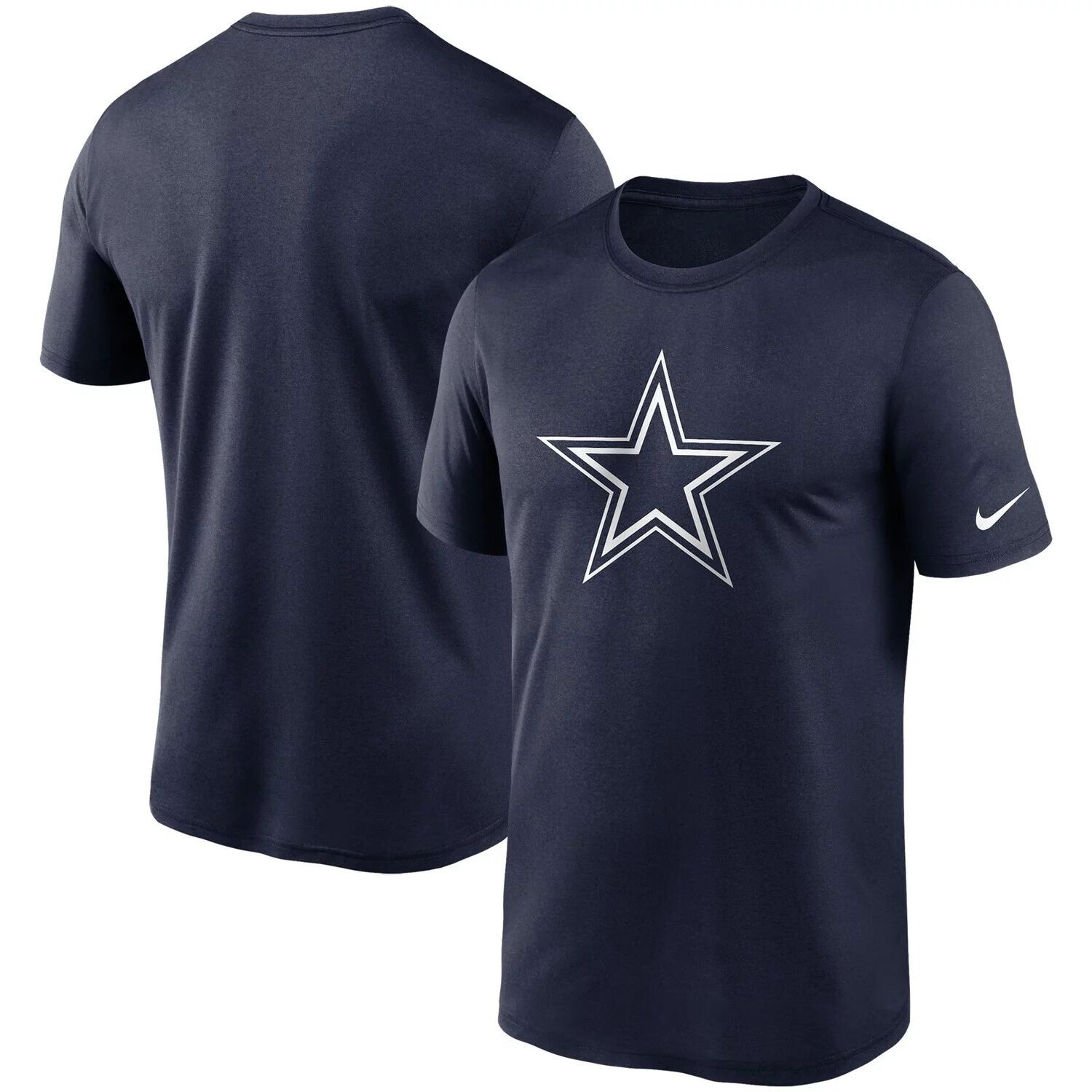 

Мужская темно-синяя футболка с логотипом Dallas Cowboys Essential Legend Performance Nike