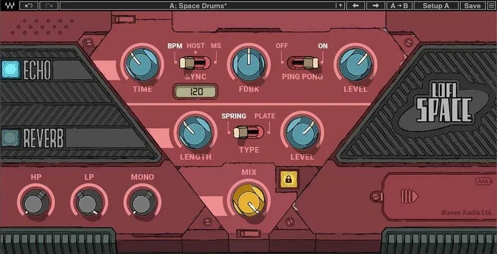 

Плагин Waves Lofi Space Reverb и Delay