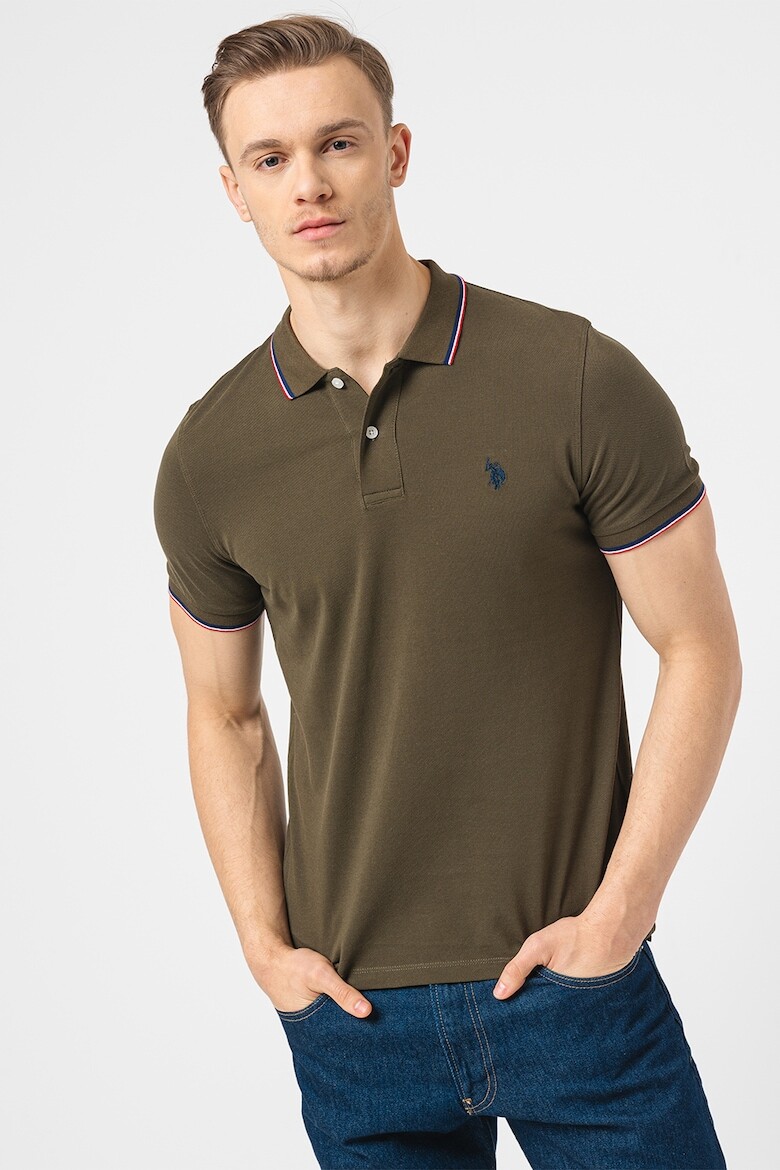 

Футболка с воротником U S Polo Assn , зеленый