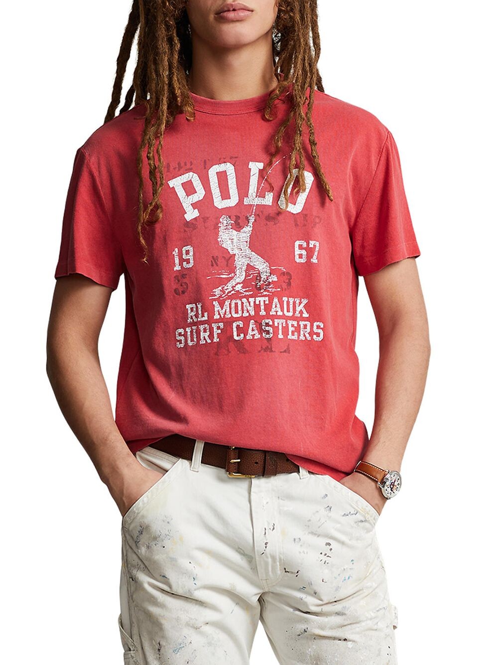 

Хлопковая футболка с логотипом Polo Ralph Lauren, красный