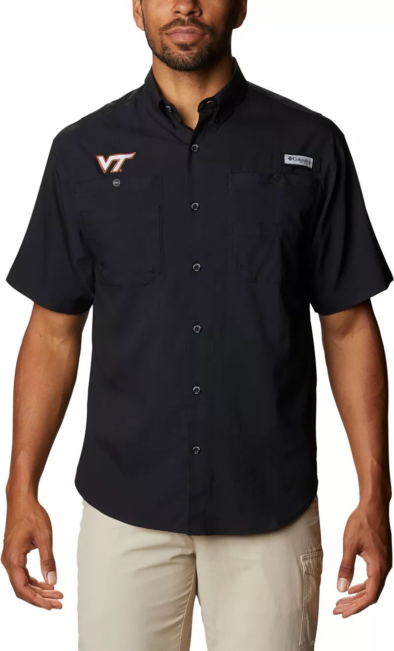 цена Мужская черная рубашка Columbia Virginia Tech Hokies Tamiami Performance