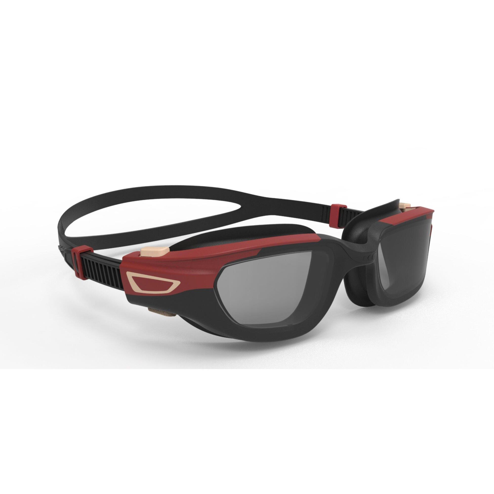 Очки для плавания для взрослых Decathlon Spirit 500 — дымчатые линзы Nabaiji, черный