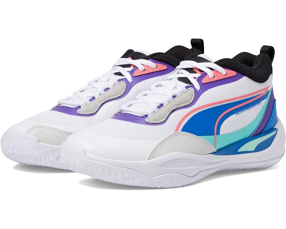 

Кроссовки PUMA Playmaker Pro, цвет PUMA White/Team Violet