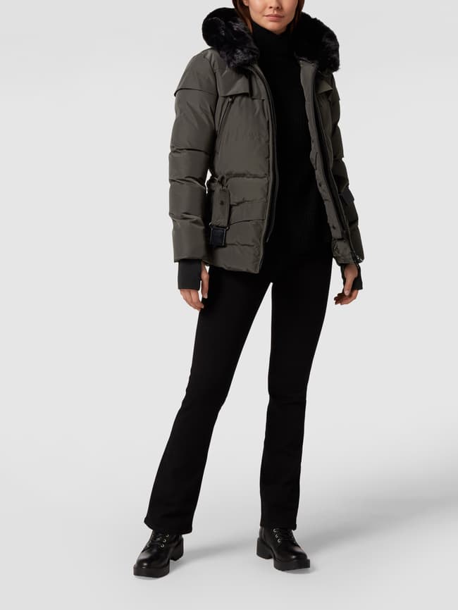 Функциональная куртка Tivana 382 с искусственным мехом Wellensteyn, антрацит куртка женская wellensteyn santorin long m midnightblue