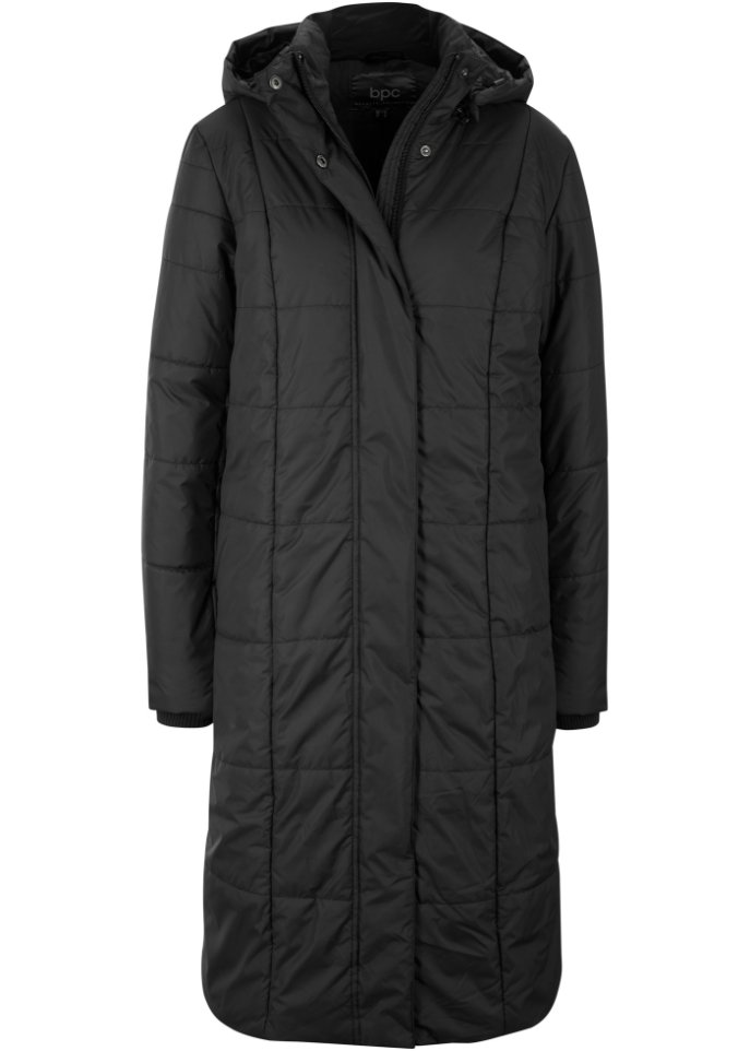 Стеганое пальто со съемным капюшоном Bpc Bonprix Collection, черный стеганое пальто со съемным капюшоном mrs