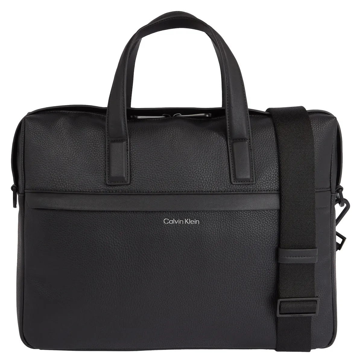 

Сумка-мессенджер Calvin Klein "CK MUST LAPTOP BAG", сумка для ноутбука, сумка для ноутбука, переработанные материалы, цвет Ck Black Pebble