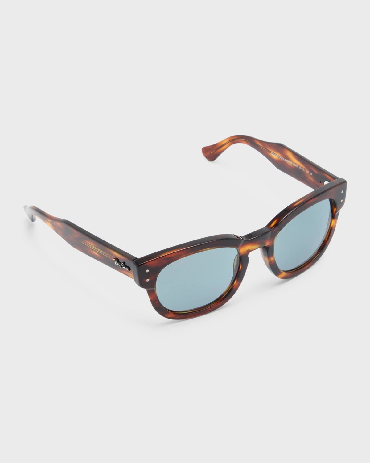 

Квадратные пластиковые солнцезащитные очки Mega Hawkeye, 53 мм Ray Ban, цвет Striped Hava