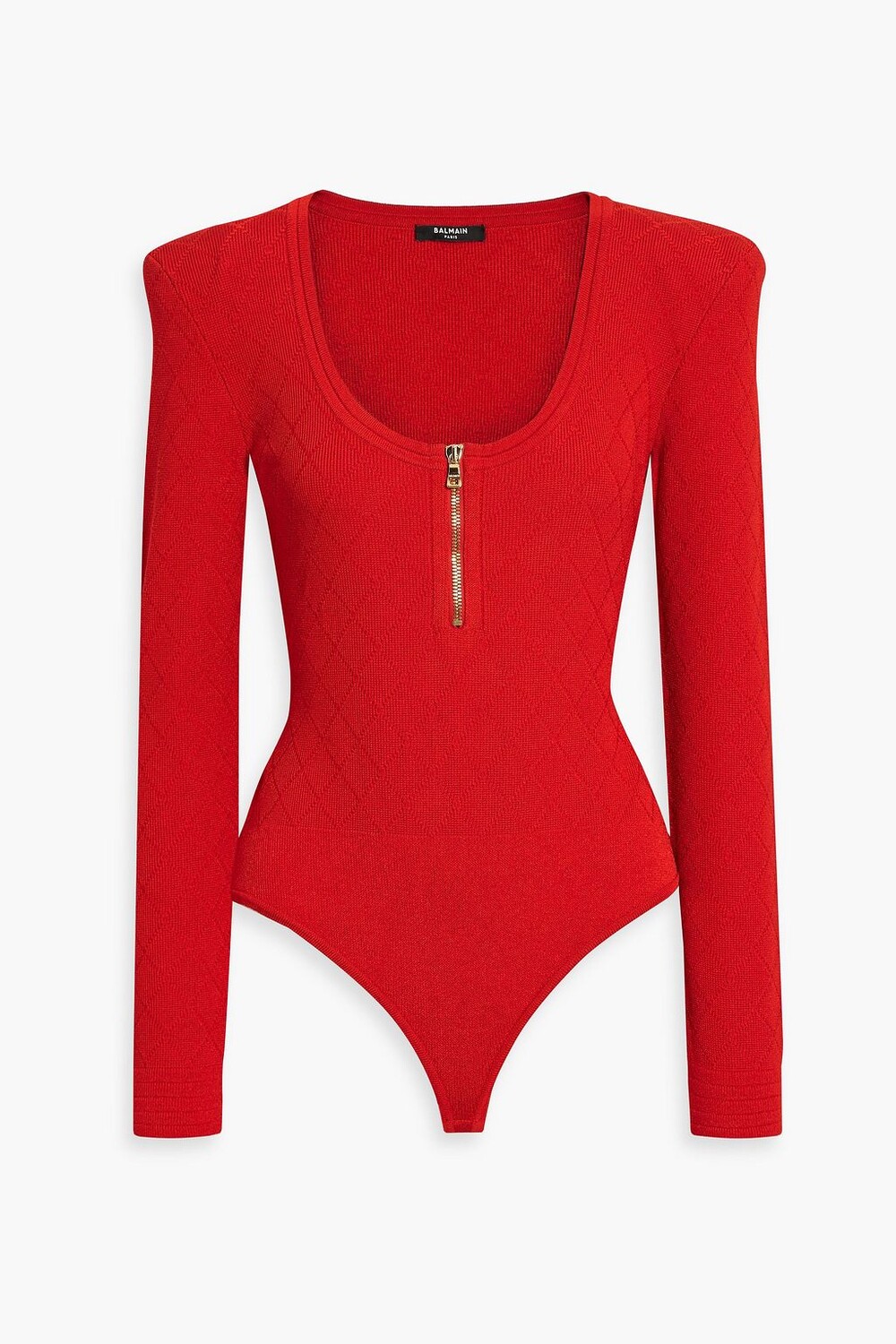 

Боди вязки Pointelle BALMAIN, красный