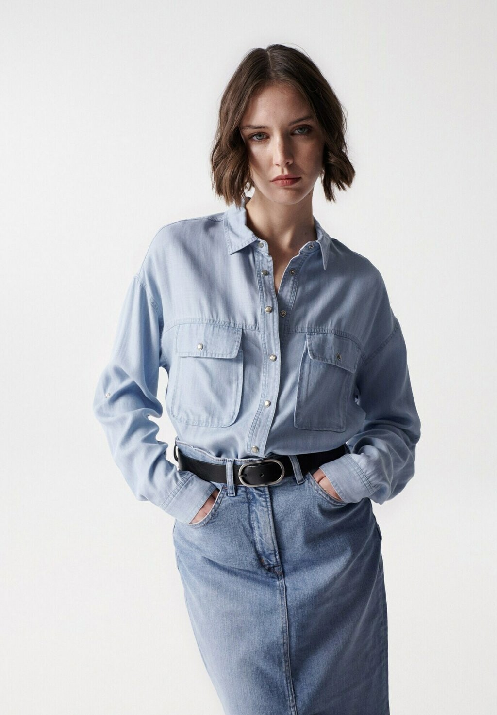 

Рубашка Salsa Jeans, синий