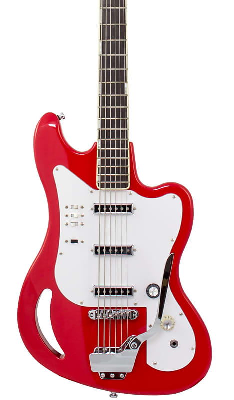 цена Басс гитара Eastwood TB64 6-String Bass Fiesta Red