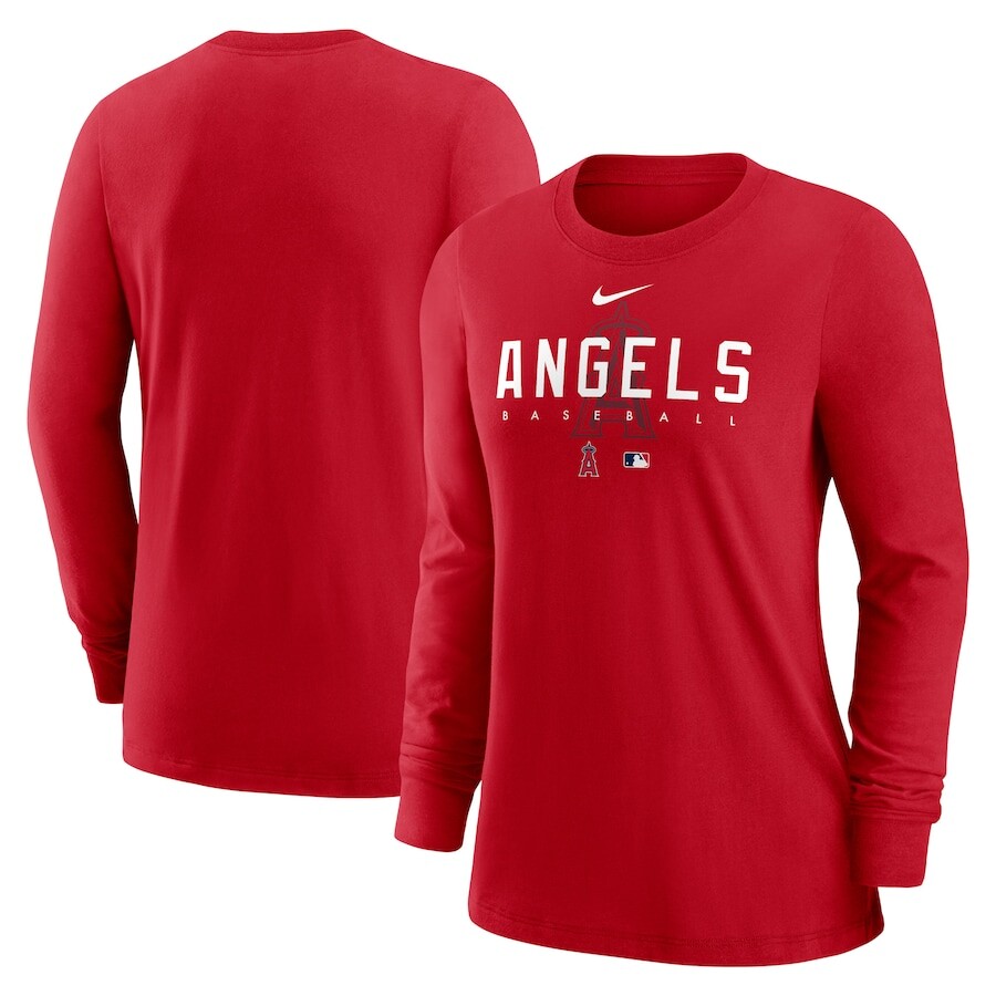

Футболка с длинным рукавом Nike Los Angeles Angels, красный