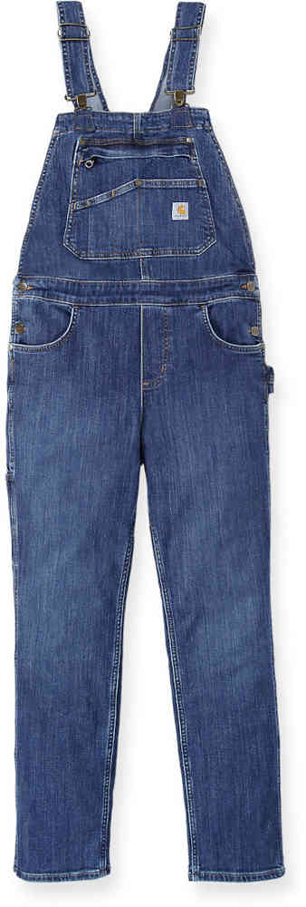Джинсовый женский комбинезон Rugged Flex свободного покроя Carhartt комбинезон женский джинсовый осенний с дырками