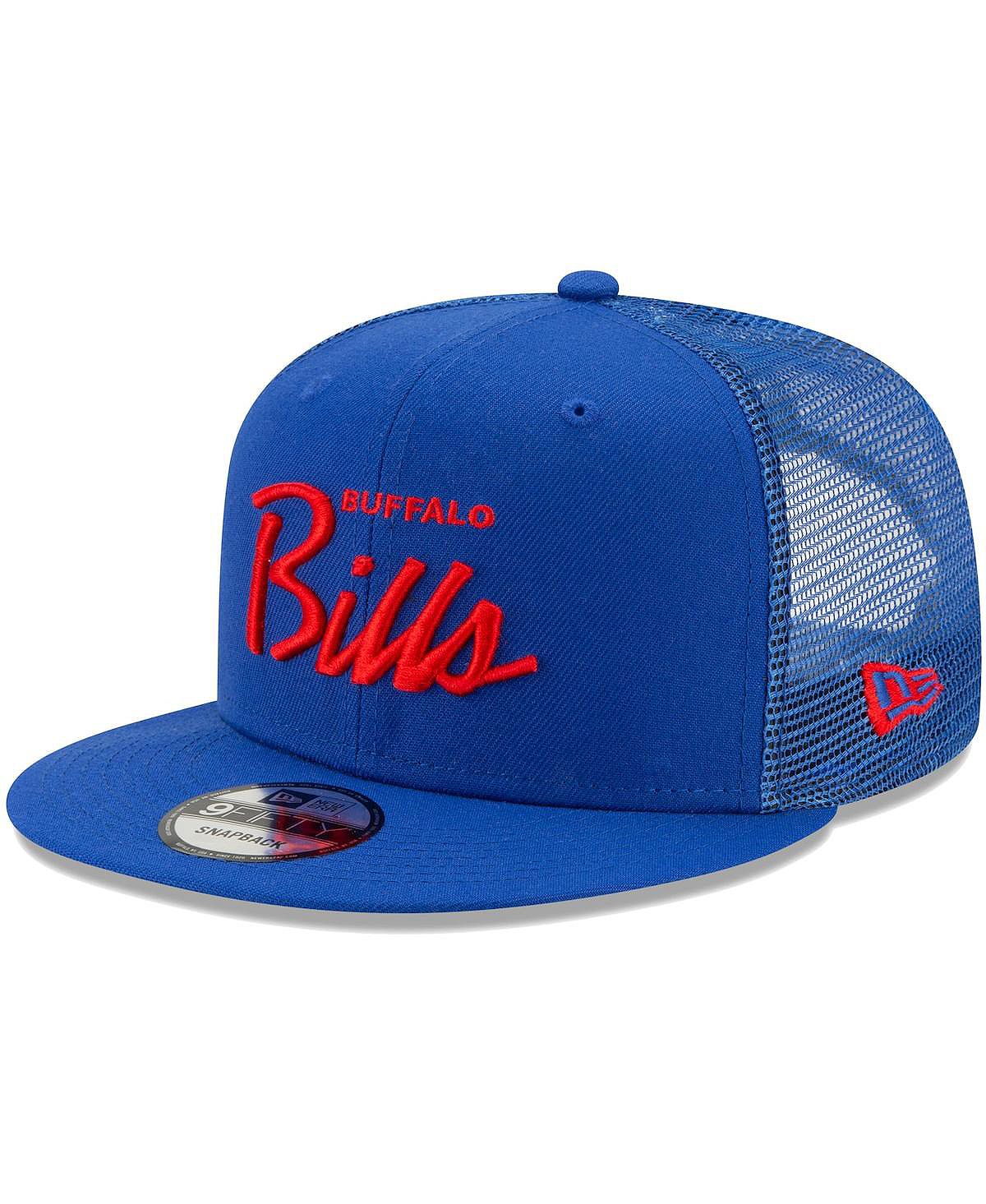 Мужская кепка Snapback Royal Buffalo Bills Script Trucker 9FIFTY New ...