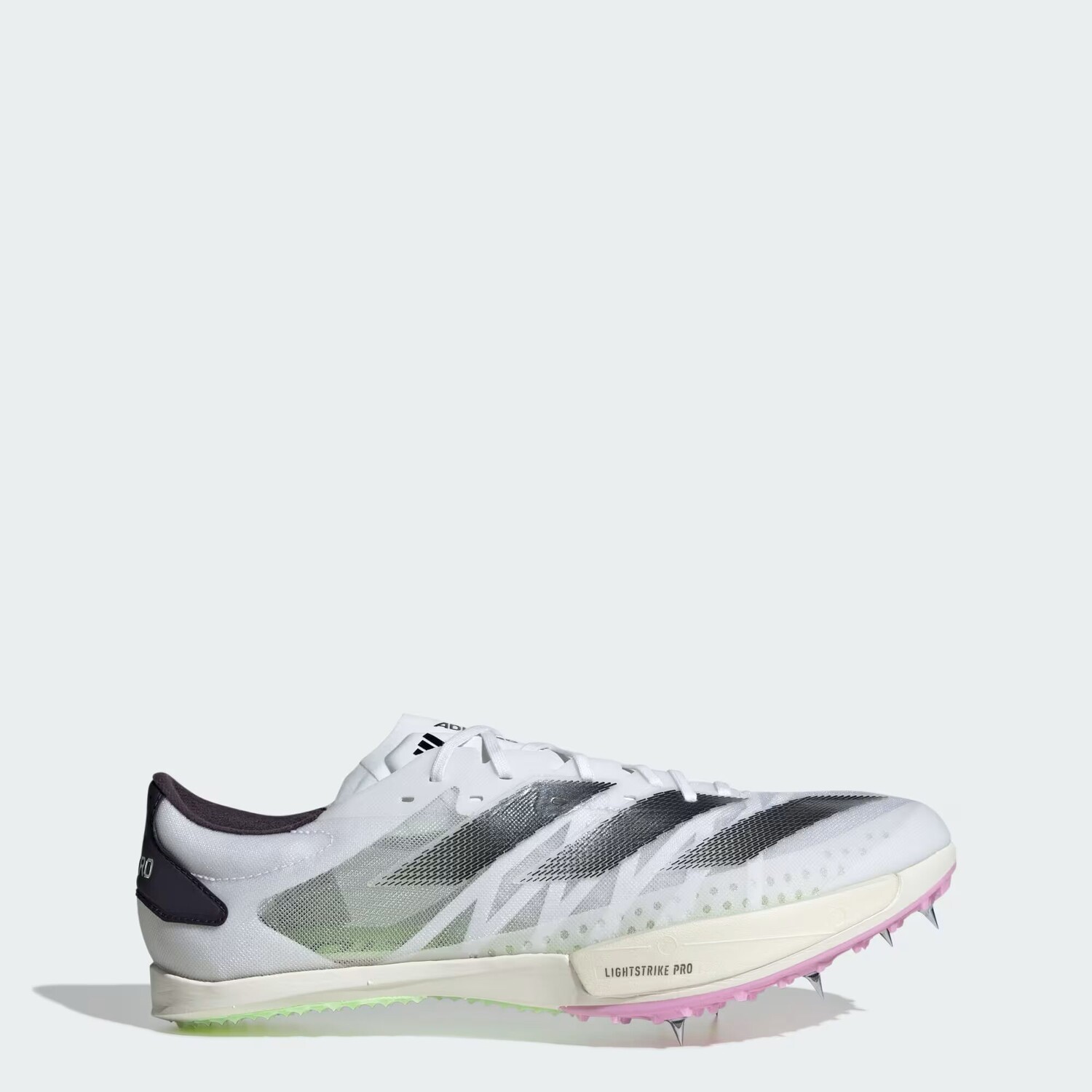 

Легкоатлетические кроссовки Adizero Ambition Lightstrike Adidas, цвет Cloud White/Core Black/Green Spark