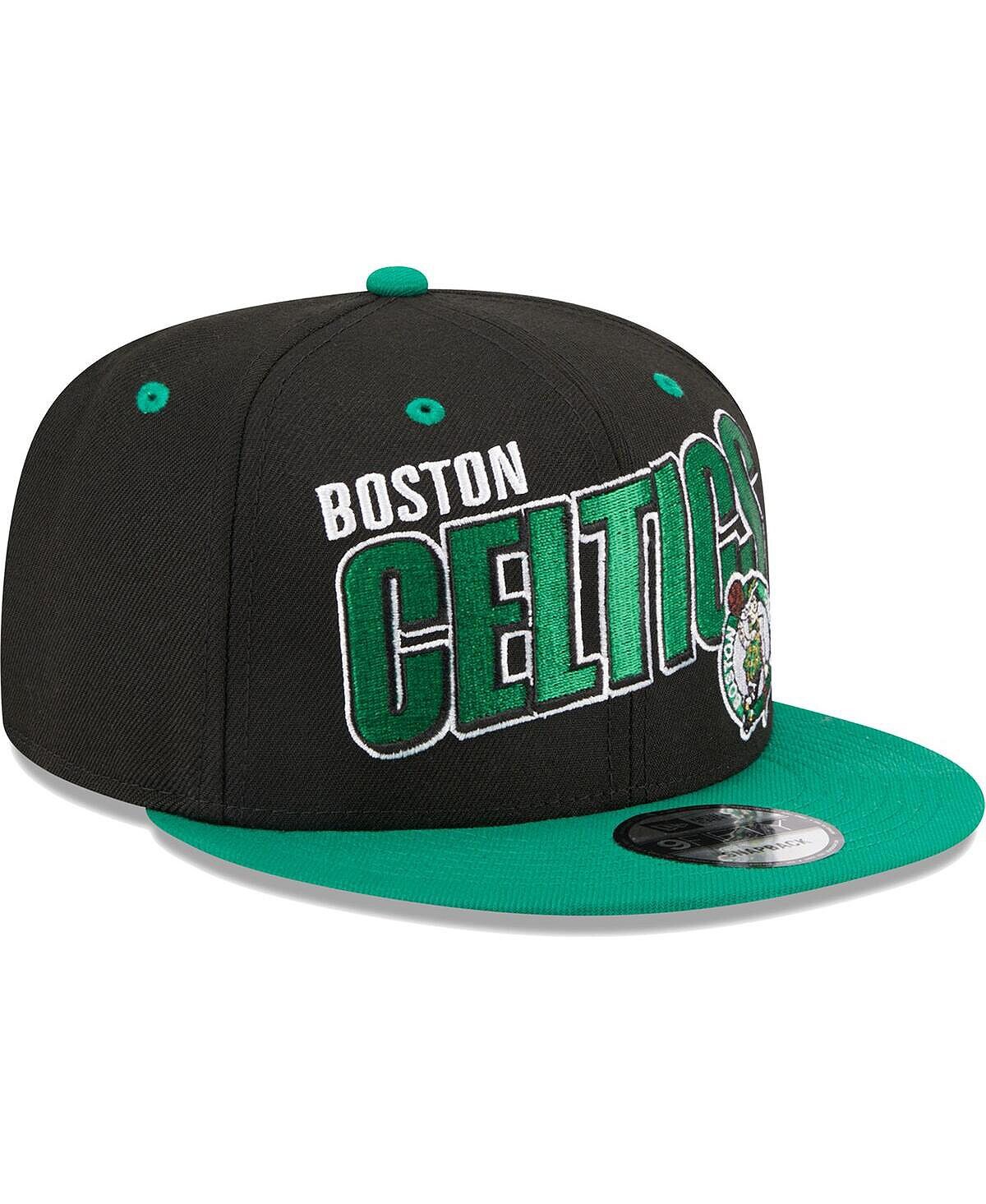 

Мужская черная, зеленая кепка Boston Celtics Stacked Slant 2-Tone 9FIFTY Snapback Hat New Era