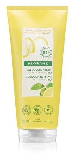 

Питательный гель для душа, 200 мл Klorane, Cupuacu Bio Zeste D'agrumes