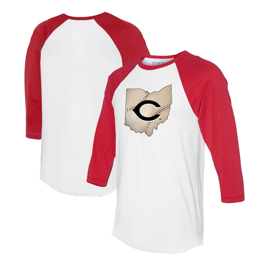 

Футболка с длинным рукавом Tiny Turnip Cincinnati Reds, белый