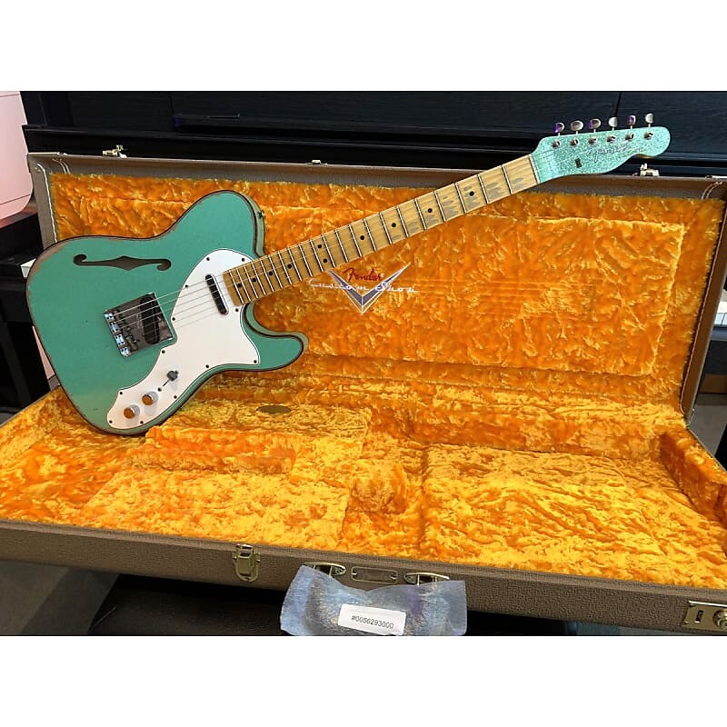 

Электрогитара Fender Custom Shop #S20 Limited Edition 60's Custom Telecaster Thinline Relic-Seafoam Green Sparkle w/Case