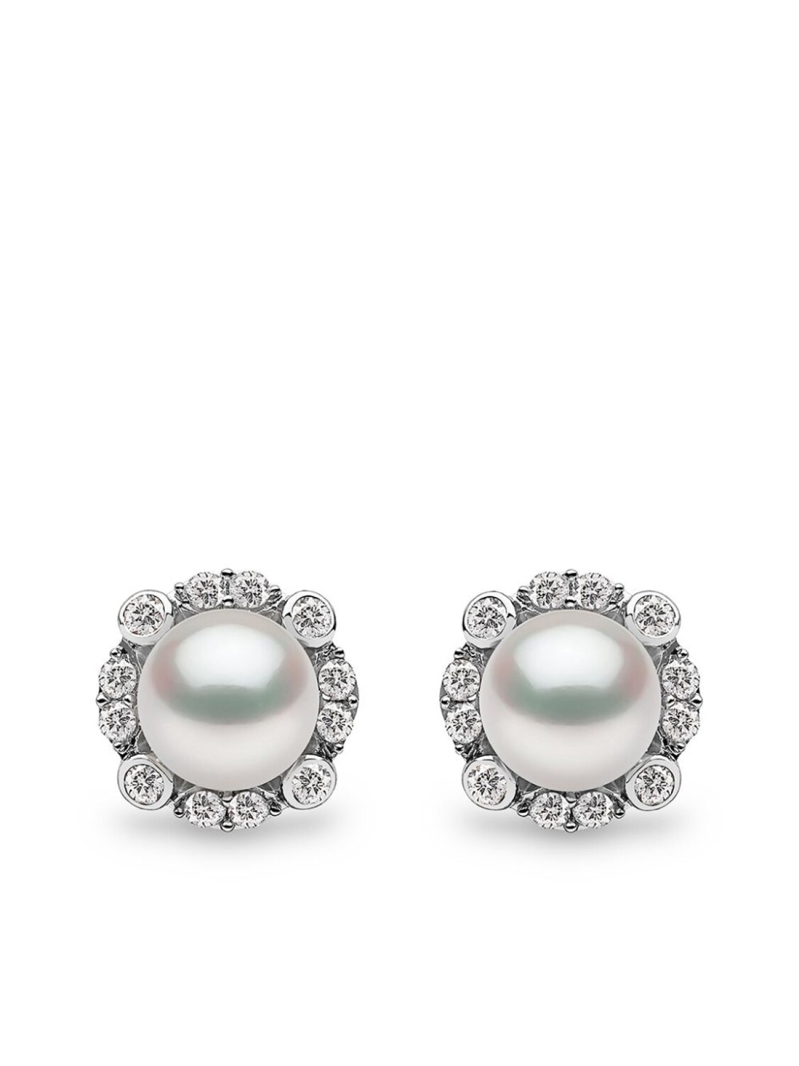 

Серьги Trend из белого золота с жемчугом и бриллиантами Yoko London, серебряный