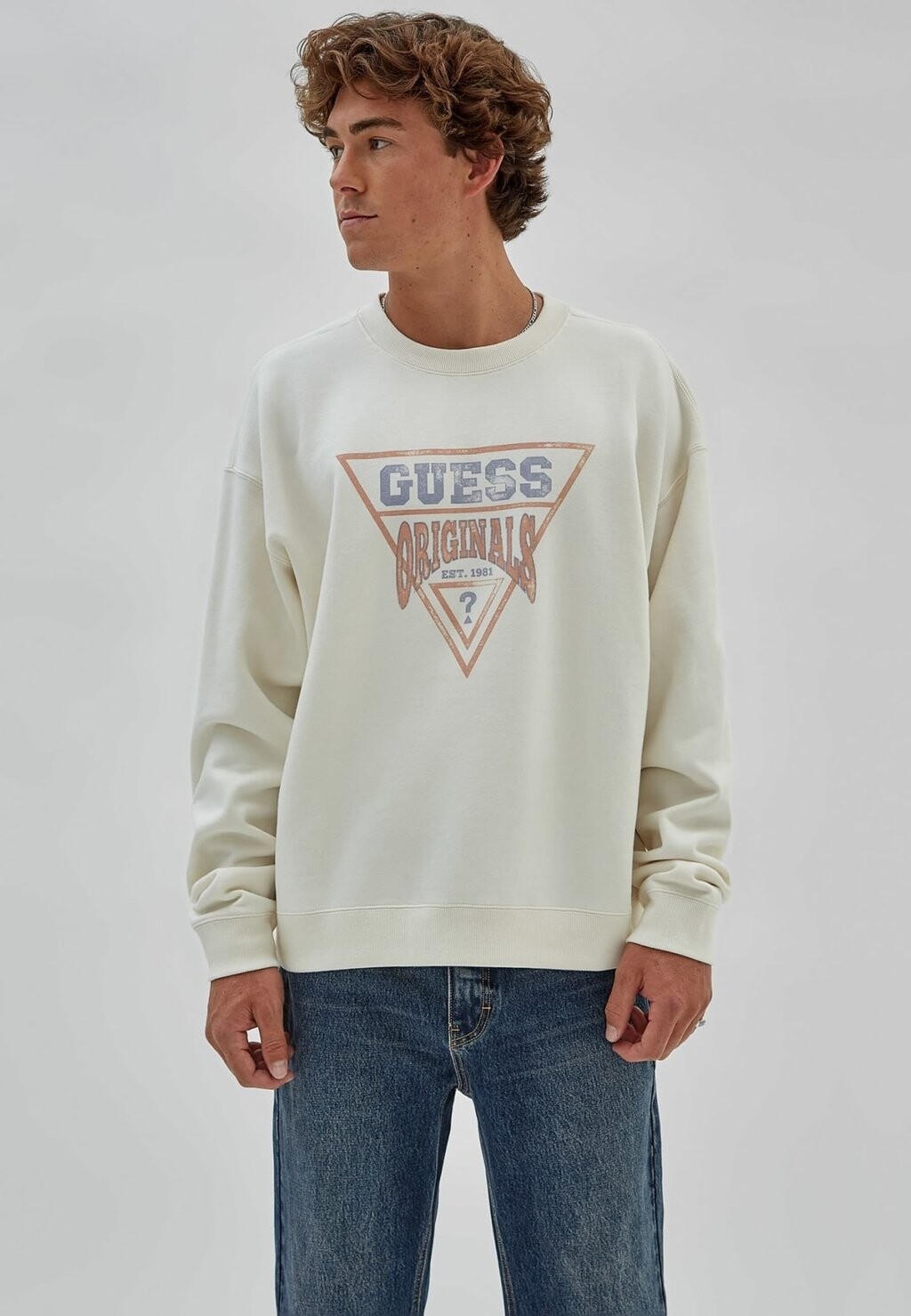 

Толстовка с капюшоном Guess, бежевый