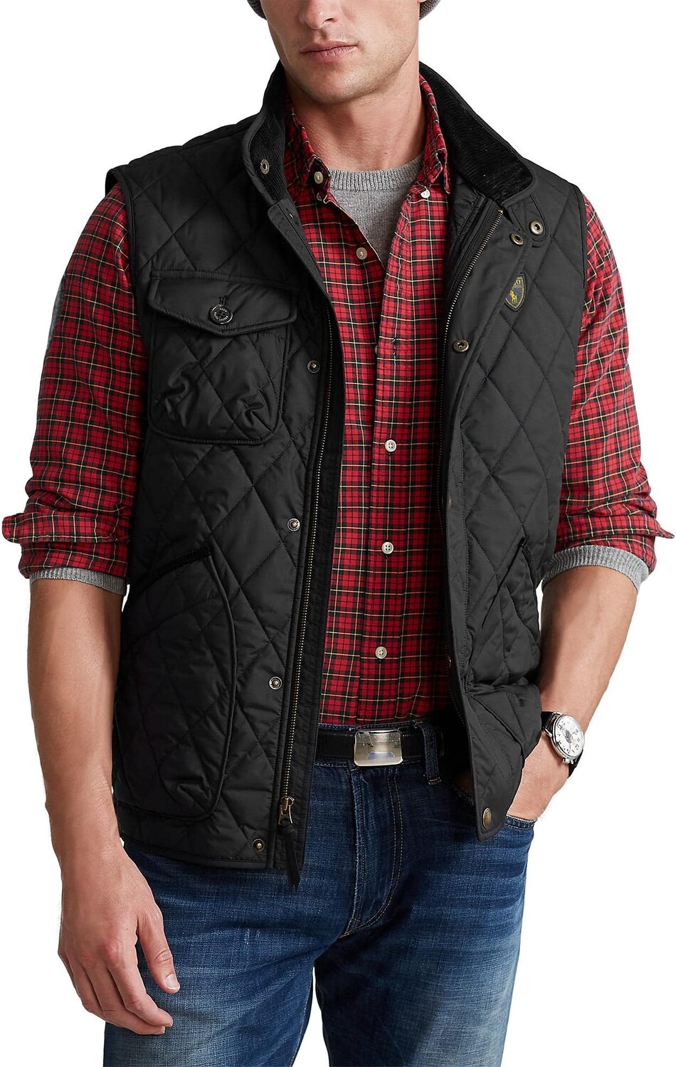 

Водоотталкивающий стеганый жилет Polo Ralph Lauren, цвет Polo Black