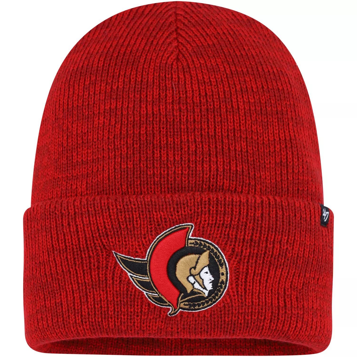 Мужская красная вязаная шапка с манжетами '47 Ottawa Senators Brain Freeze