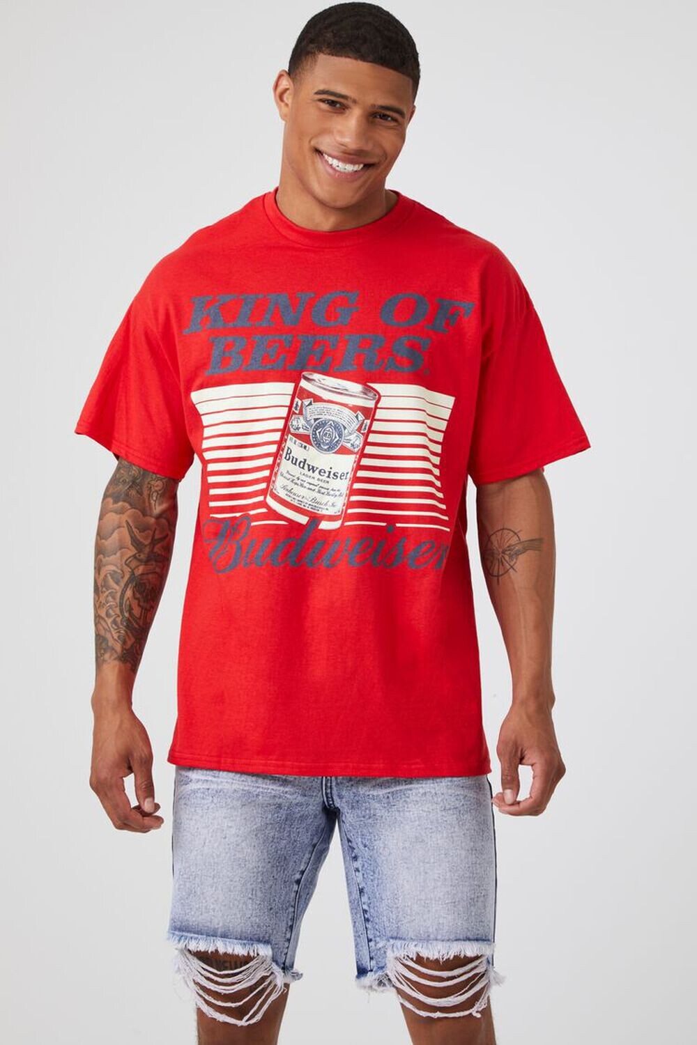 

Футболка с графикой Budweiser Forever 21