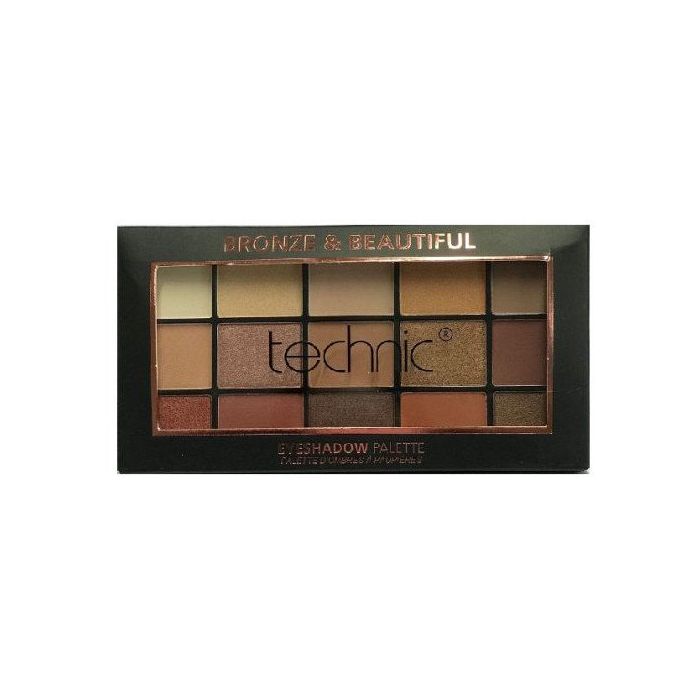 Тени для век Bronze & Beautiful Paleta de Sombras Technic, Multicolor beautiful