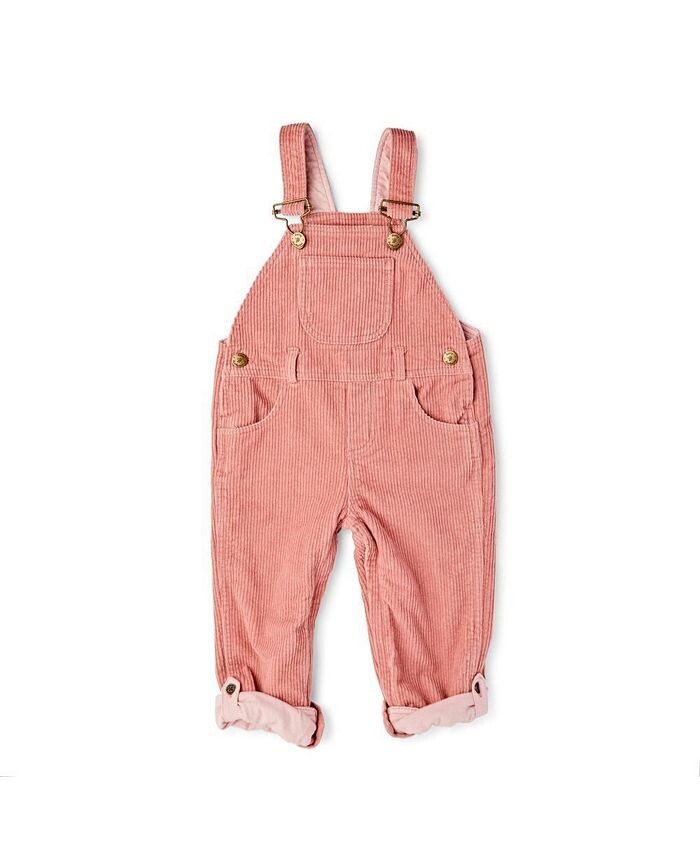 

Розовые вельветовые комбинезоны для новорожденных Dotty Dungarees, розовый