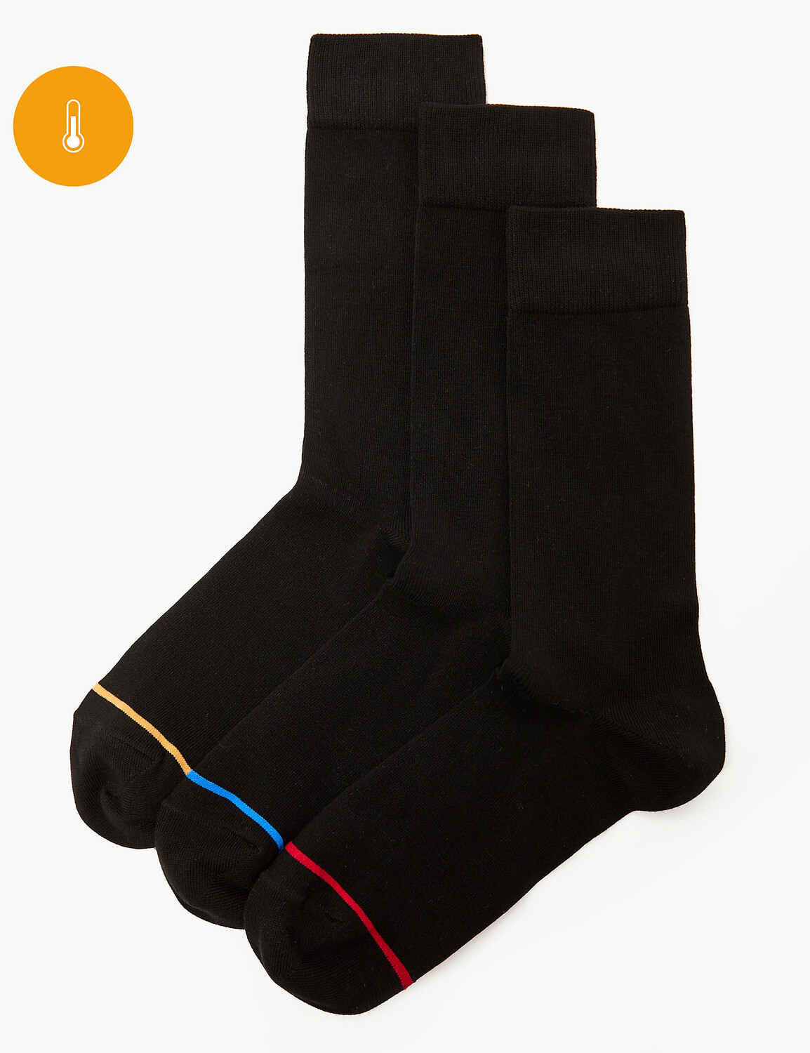 

Легкие термоноски Heatgen, 3 шт. Marks & Spencer, серый микс