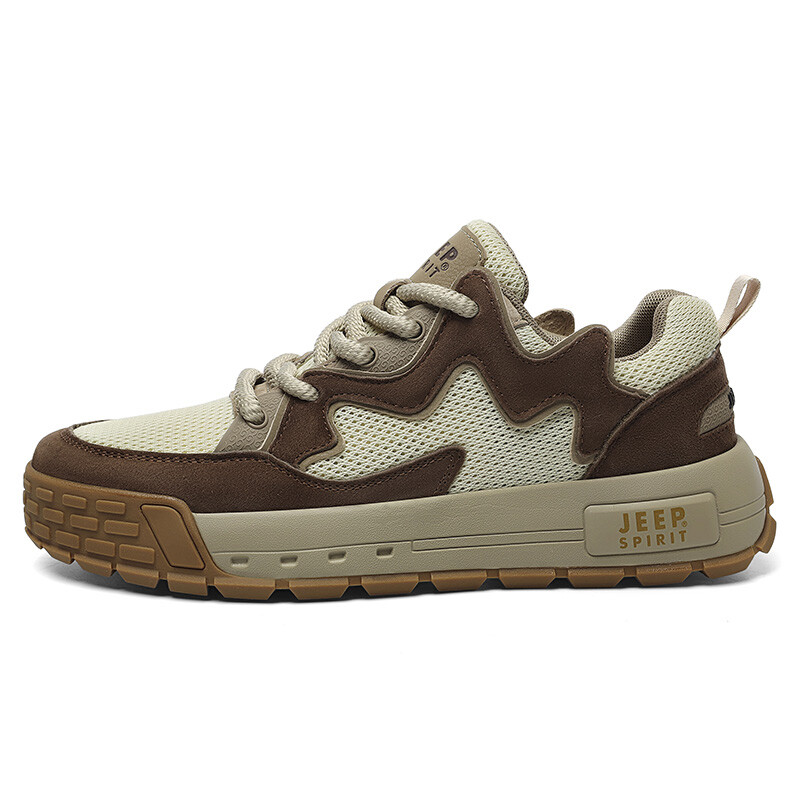 

Кроссовки JEEP SPIRIT Lifestyle Shoes Men Low-top Brown/brown, цвет Natural Deer