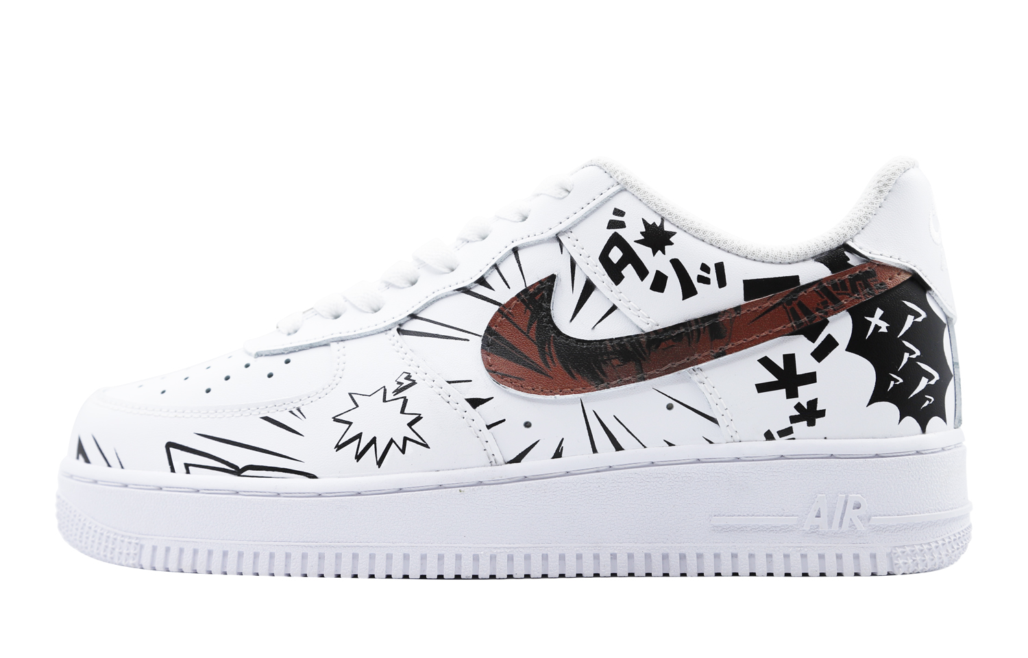 

Кроссовки Nike Air Force 1 Skateboarding Shoes Women's Low-top White/Black/Red, белый/синий