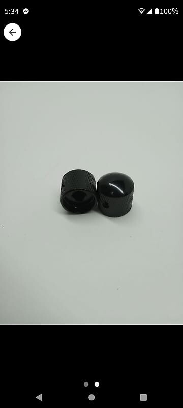 

Электрогитара Metal black dome top volume and tone knobs two-piece set