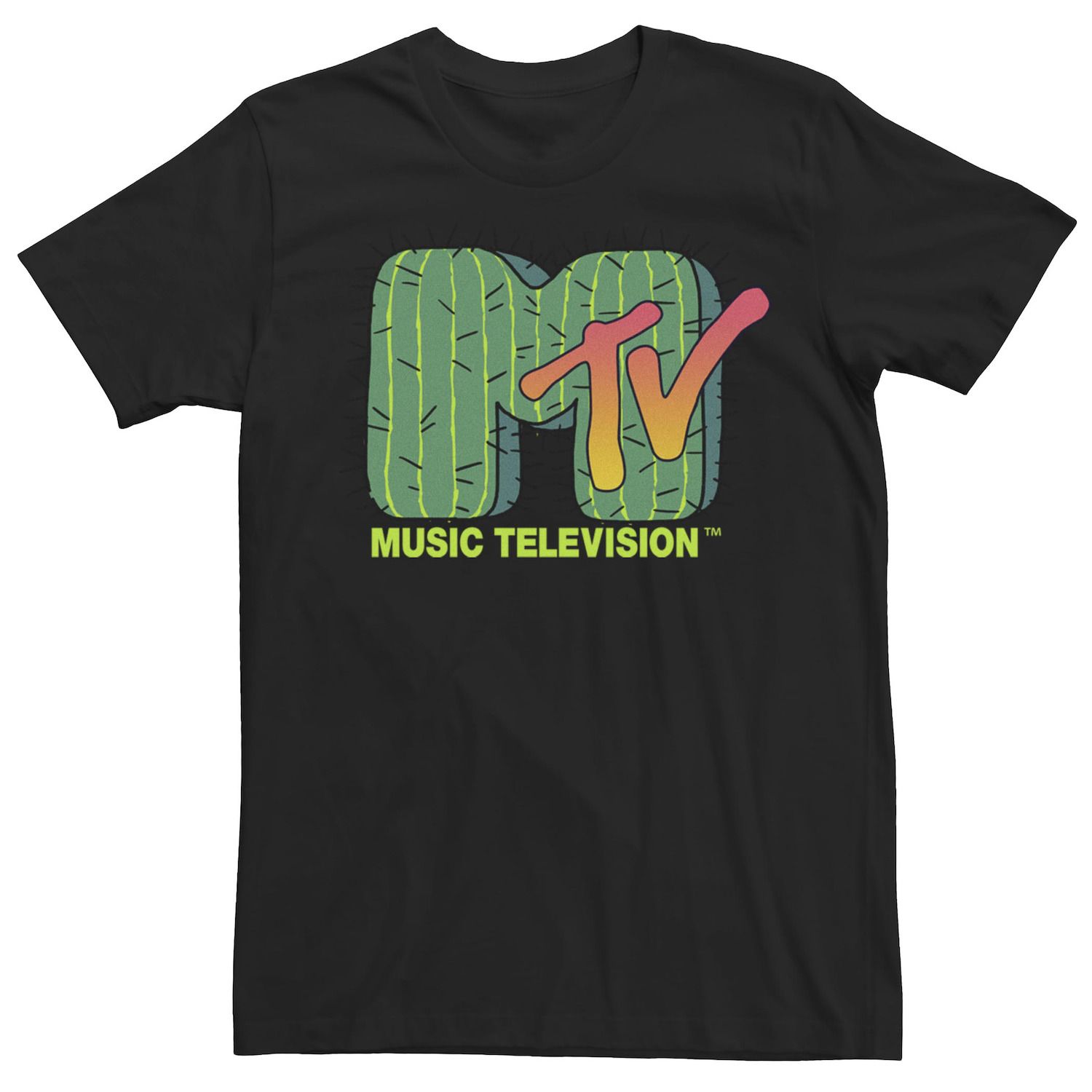 цена Мужская футболка с коротким рукавом и логотипом MTV Cactus Licensed Character