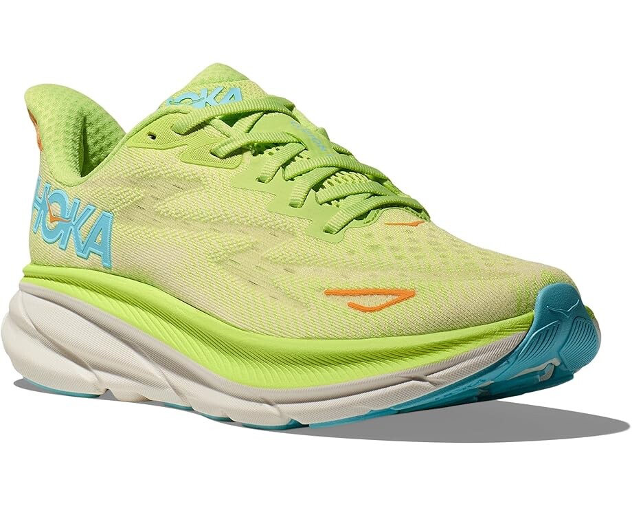 

Кроссовки Hoka Clifton 9, цвет Lettuce/Solar Flare