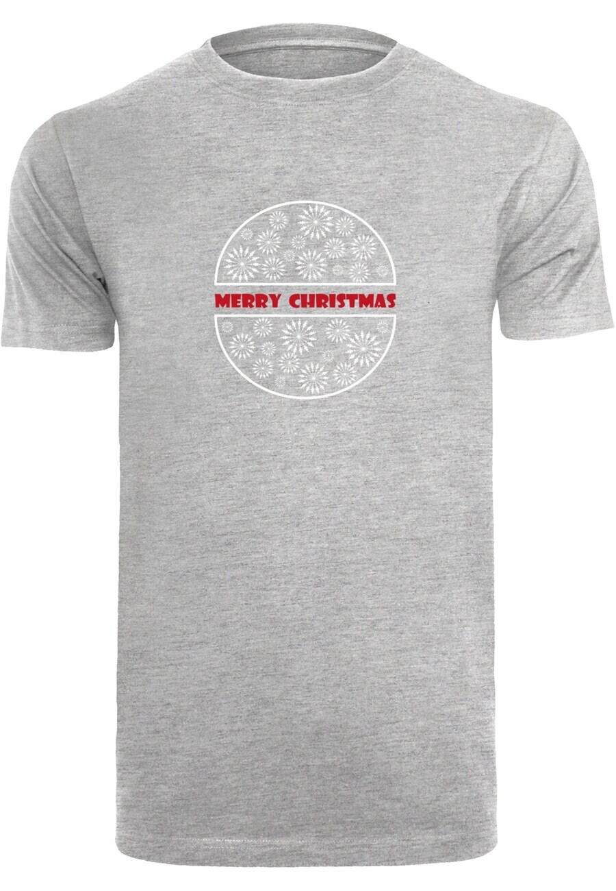 

Футболка Merchcode MERRY CHRISTMAS, светло-серый/пятнистый серый