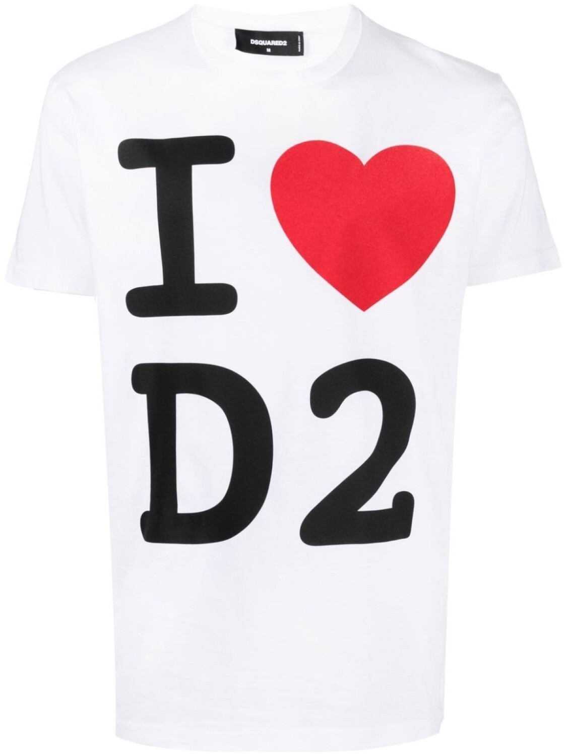 

Dsquared2 футболка I Love D2 Cool с графичным принтом, белый