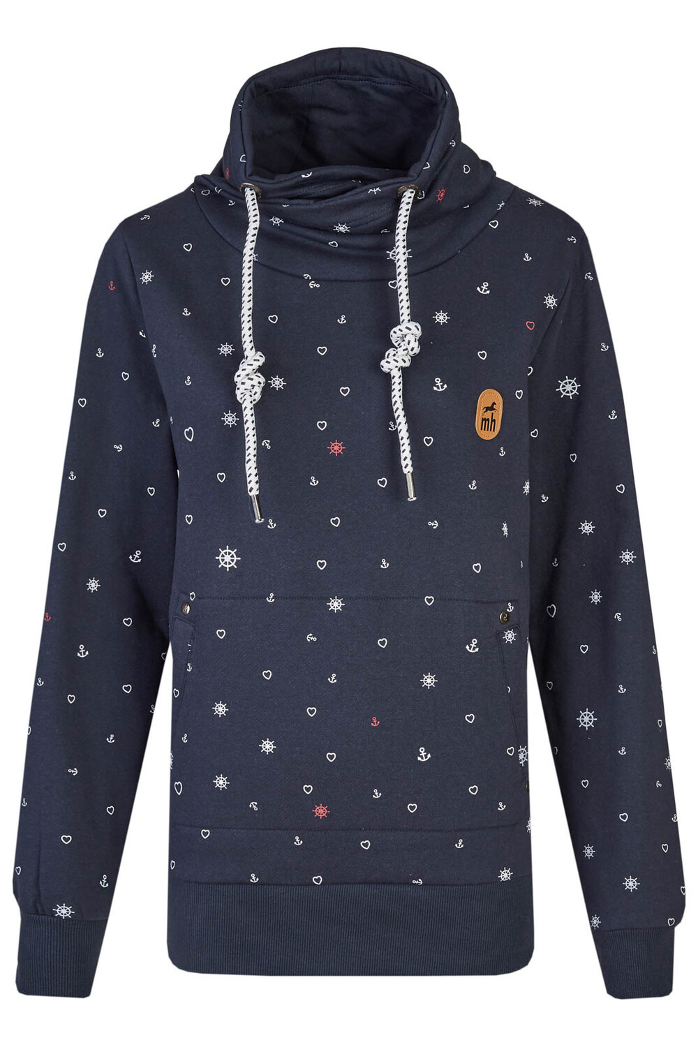 

Толстовка Michael Heinen Schalkragenhoodie, темно-синий
