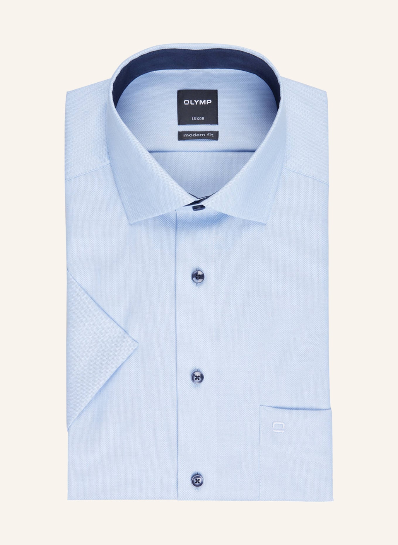 Рубашка OLYMP Kurzarm-Luxor modern fit, светло-синий