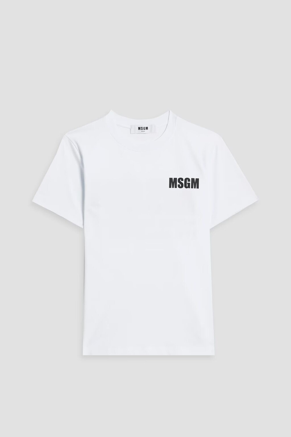 

Футболка из хлопкового джерси с принтом Msgm, белый