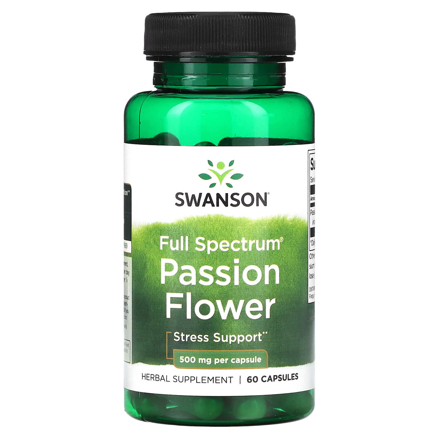 

Full Spectrum Passion Flower, 500 мг, 60 капсул, Swanson
