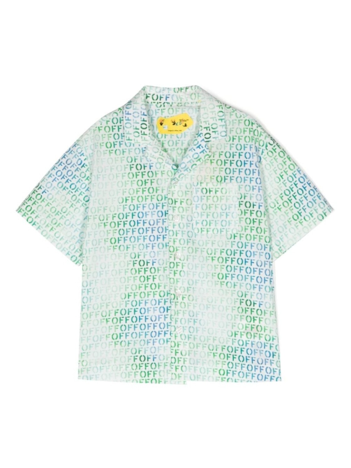 

Off-White Kids рубашка с логотипом, белый