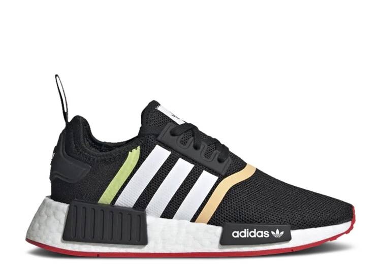 

Кроссовки Adidas NMD_R1 J 'BLACK WHITE', черный