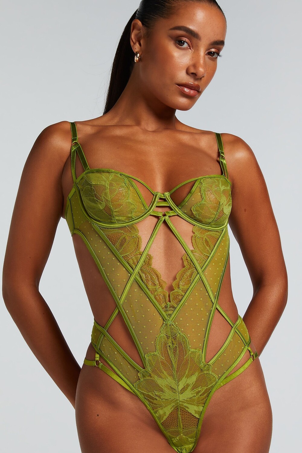 

Hunkemöller боди Hunkemoller, зеленый
